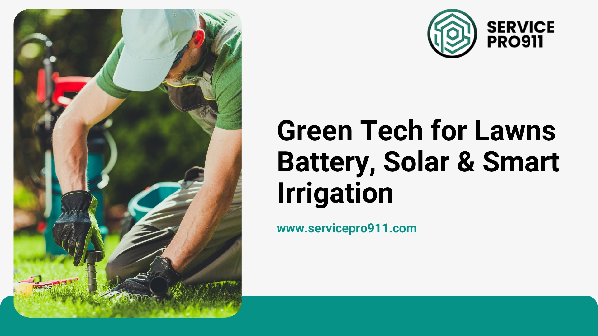 Green Tech for Lawns: Battery, Solar & Smart Irrigation